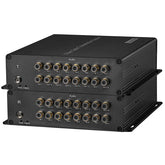 8 port BIDI RCA Audio Fiber Converters 8 in 8 out -Unbalanced RCA Analog Audio over fiber extender 1 pair